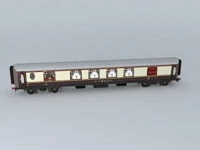 Eco Rail Track PullMan Dummy Old Steam Days Free 3D model