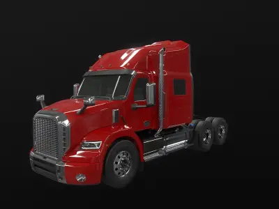  Generic Semi Truck Sleeper Cab 
