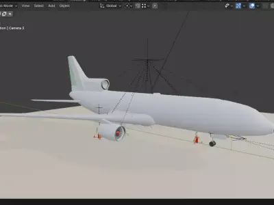 airplane Free 3D model 5