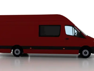 Mercedes Benz Sprinter L4H3 2009 Crew Van UK 3D model