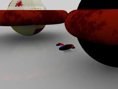 Spaceships Sneper Pack 1 Free low-poly 3D model