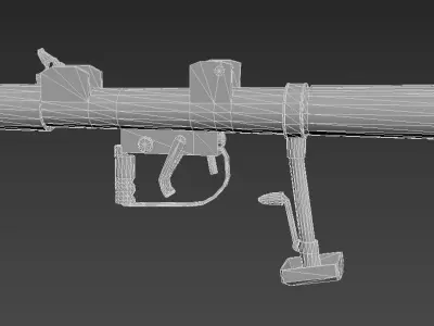 PIAT - British WW2 Weapon Low-poly 3D model