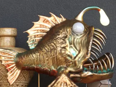 DekorSet decorative items on shelf 3D model