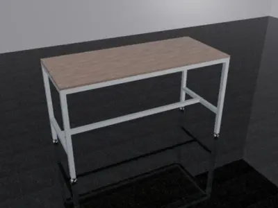 Working table 3D model