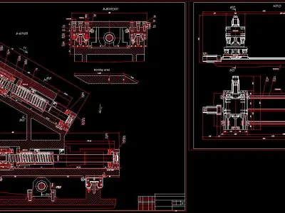 Three-axis CNC Lathe Slide 3D model