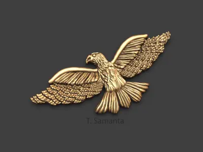 Eagle golden dove 3D print model