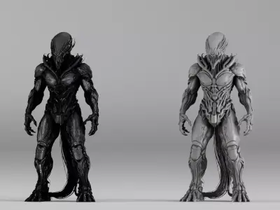 S00018 Alien Predator Monster  Sci-Fi Creature 3D print model