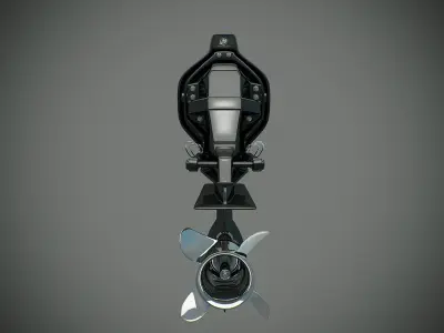 Sterndrive boat propeller 3D model