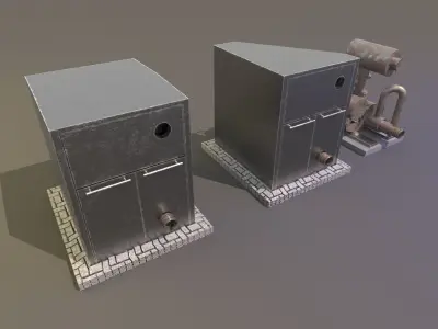  Industrial compressor 3D model