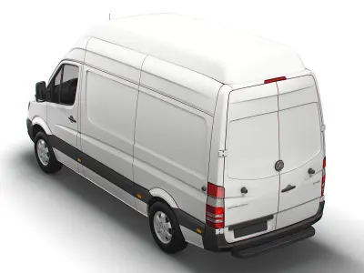 Mercedes Benz Sprinter Cargo Van L2H3 2018 3D model