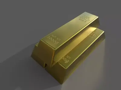 Gold Bars 3D model