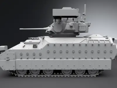 M2 Bradley IFV scale model   3D print model