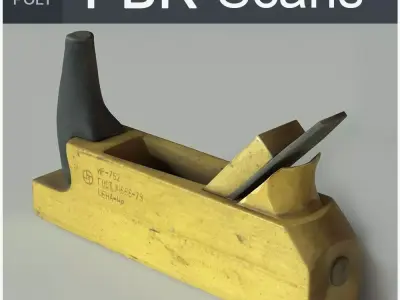 Jack Plane Middle Poly 3D model