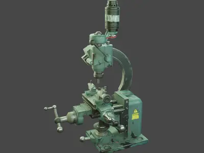 Drill machine very old electric drill machine  3D model