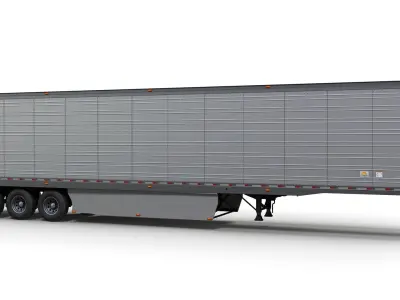 Refrigerated Trailer Low-poly 3D model