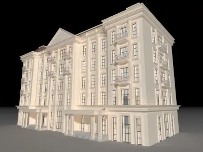 Old architectual building 3D model