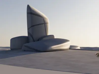  Ithra - King Abdulaziz Center for World Culture 3D model 3ds Max and Blender 