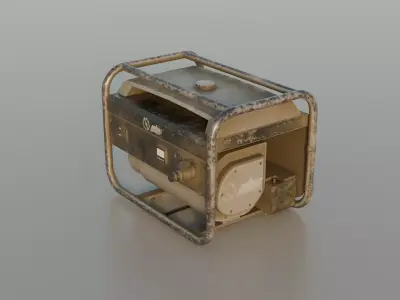 Game-Ready Generator Mid-Poly Free low-poly 3D model
