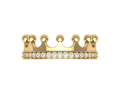 Crown Ring  3D print model buy