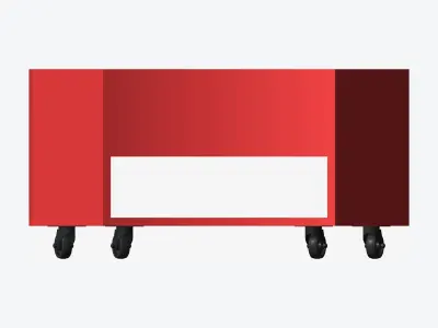Book Box - Library - Integral - Curve Low-poly 3D model