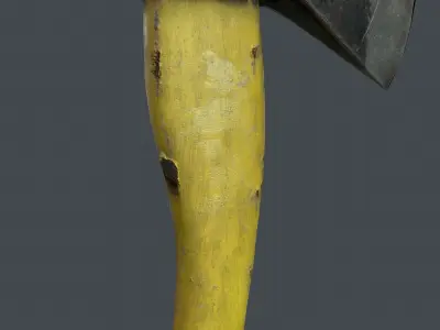 Low poly axe Low-poly 3D model purchase