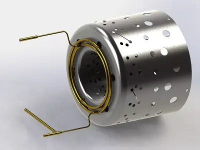 Micro Turbojet Combustion Chamber Free 3D model
