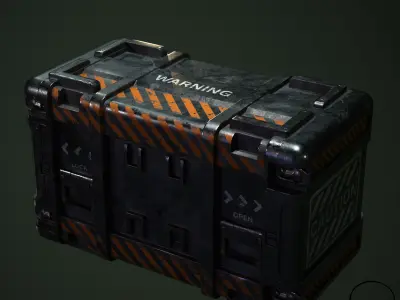 Sci-fi Box Low-poly 3D model purchase