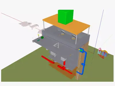 Watchtower sleeping room T1 3D model