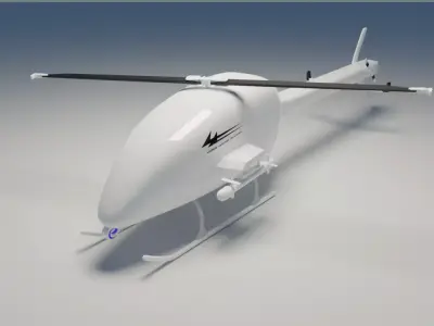UAV Drone Low-poly 3D model