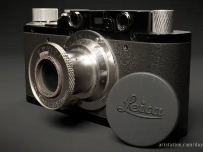 1932 Leica II Model D 3D model