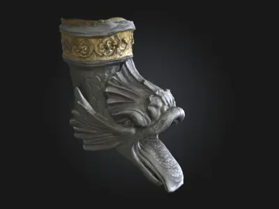 Aquatic Gargoyle Ornament  Guardian of the Deep 3D model