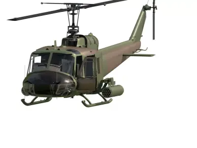 Bell UH-1 Iroquois 3D model buy