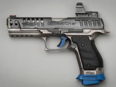 Walther PPQ Low-poly 3D model