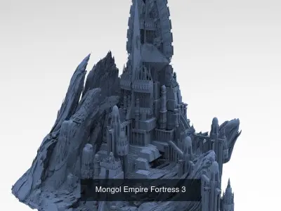Mongol castle collection 1 3D Model Pack