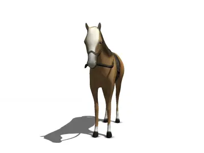 Horse Low-poly 3D model shop