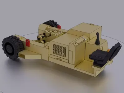 IAF Towbarless tug vehicle 3D print model