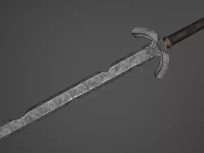 Sword 12 Low-poly 3D model