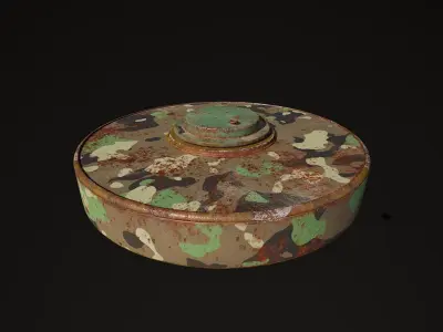TM62 anti-tank explosive mine woodland 3D model