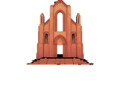 Abandoned Church 3D Printable Model 3D print model