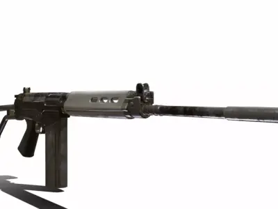 SA 58 BEL Low-poly 3D model