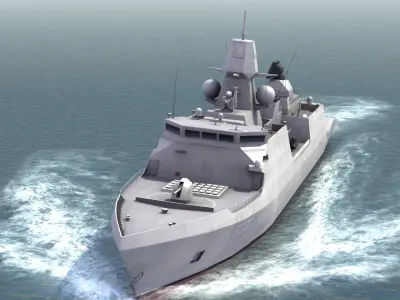 NATO WarShip Set01 3D model