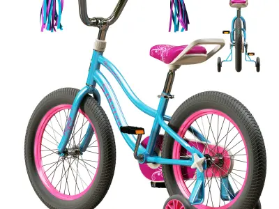Schwinn Hopscotch Quick Build Kids Bicycle 3D model