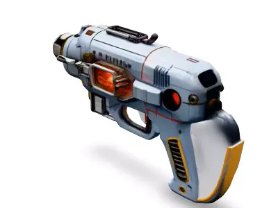 SciFi Energy Pistol Game Asset Low-poly 3D model