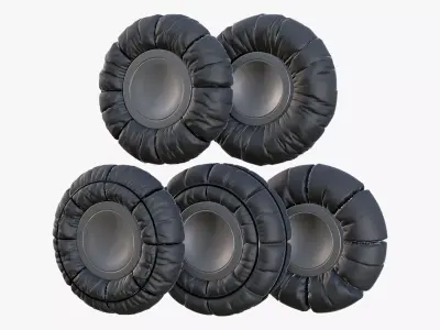 Low Pressure Snow Tire M1 3D model