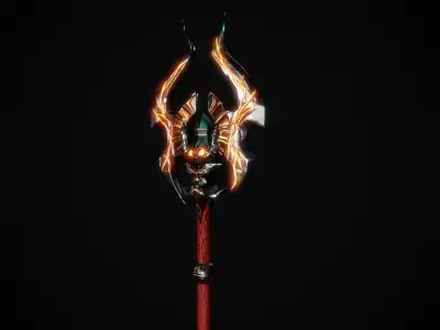 3D Stylized Axe V2 GameReady Free low-poly 3D model