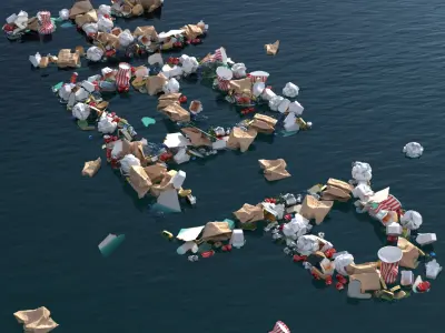 Floating Trash HELP Installation 3D model