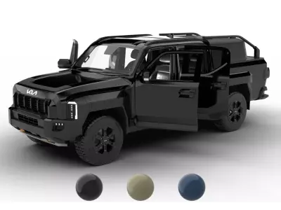 Kia Tasman Customized 2026 HQ 3d model 3D model