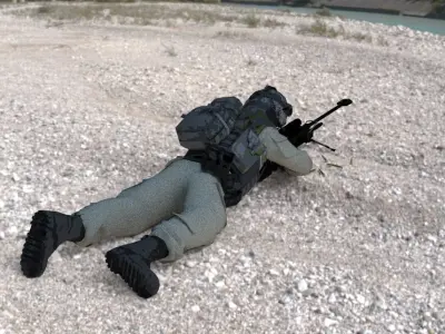 SNIPER - francotirador 3D model