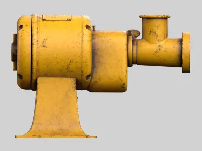 meat grinder Low-poly 3D model