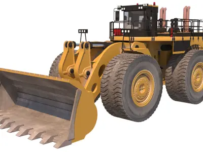 cargador frontal 3D model